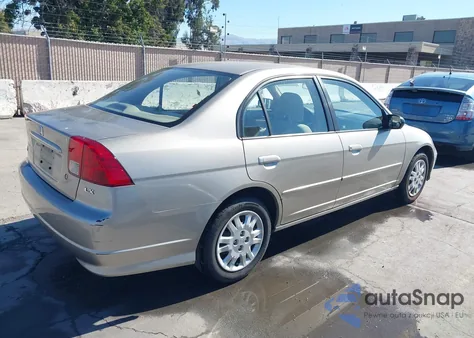 2005 Honda Civic Lx из США, поврежденный, VIN 2HGES16585H615392